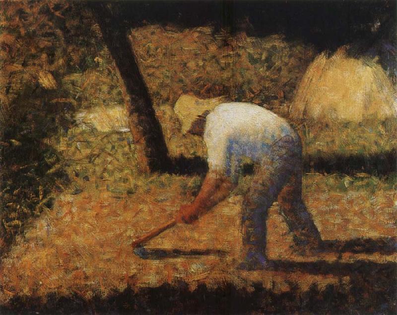Georges Seurat The Peasant Hoe Soil Germany oil painting art